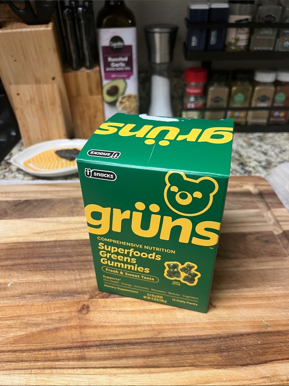 Grüns Superfoods Greens Gummies - 10/12 pack
